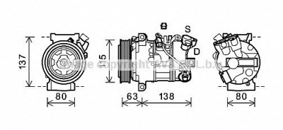 AVA QUALITY COOLING rtak491 -  Компрессор, кондиционер